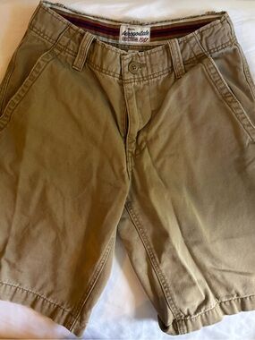 Aeropostale Dark Tan Cotton Chino Shorts
